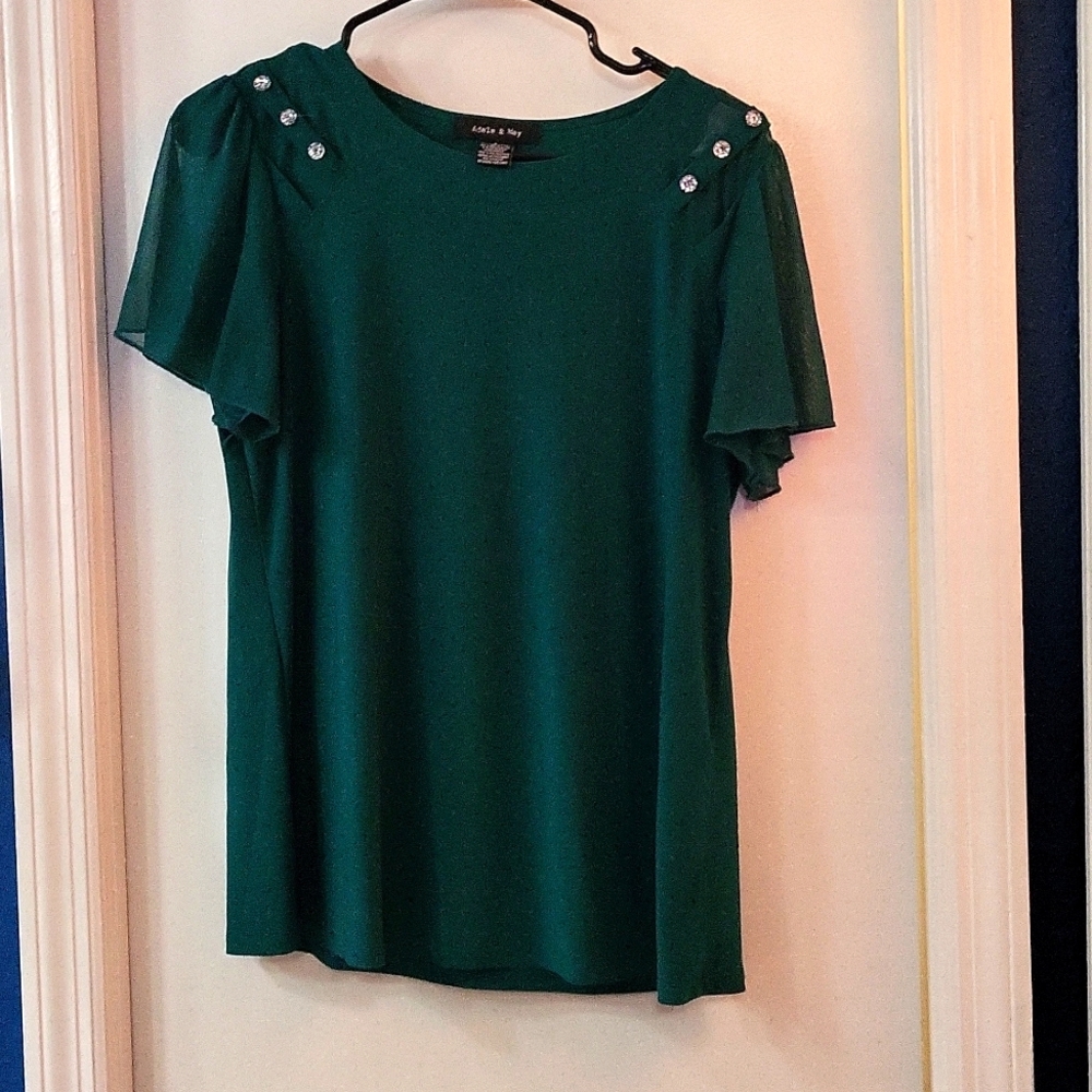 Green blouse